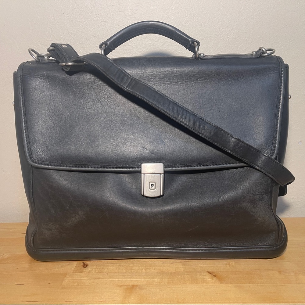 Georges Vintage Leather Briefcase Made in USA Laptop Bag